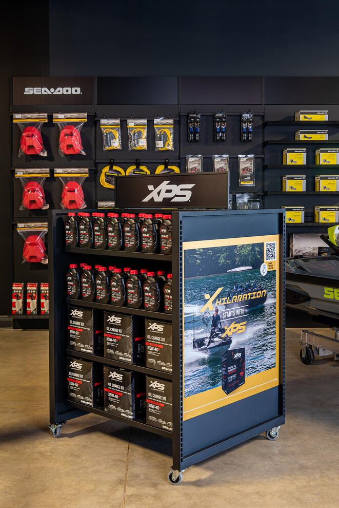 Commercial photography marketing XPS product rack BRP Broward Motor Sports by Tampa Sidney Oster Photography