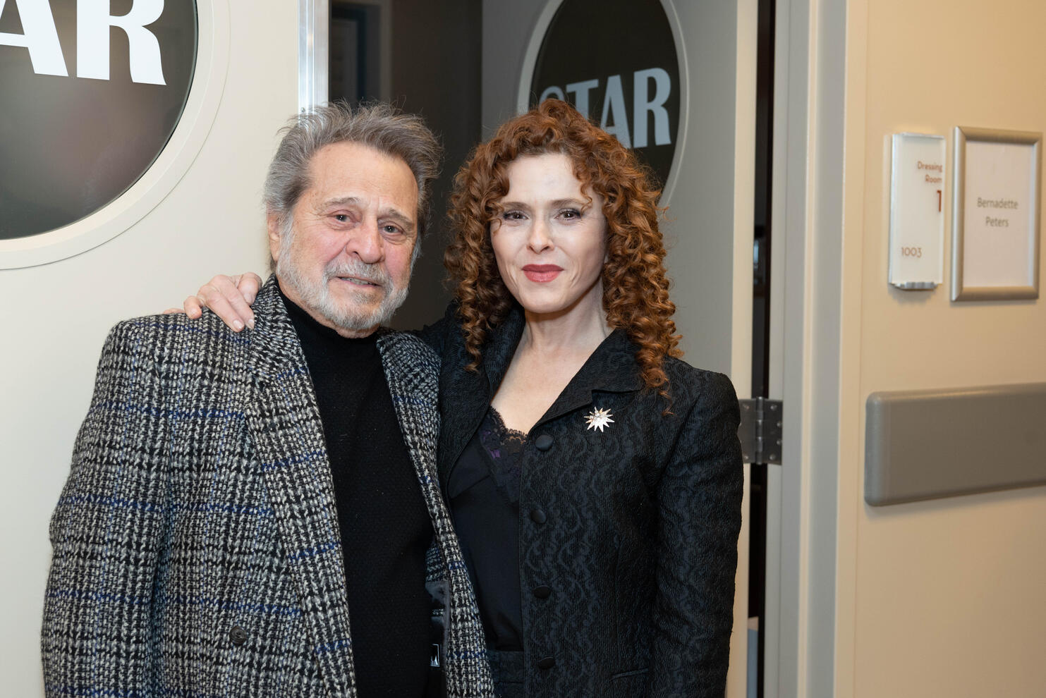 Bernadette Peters backstage at The Smith Center in front of her dressing room